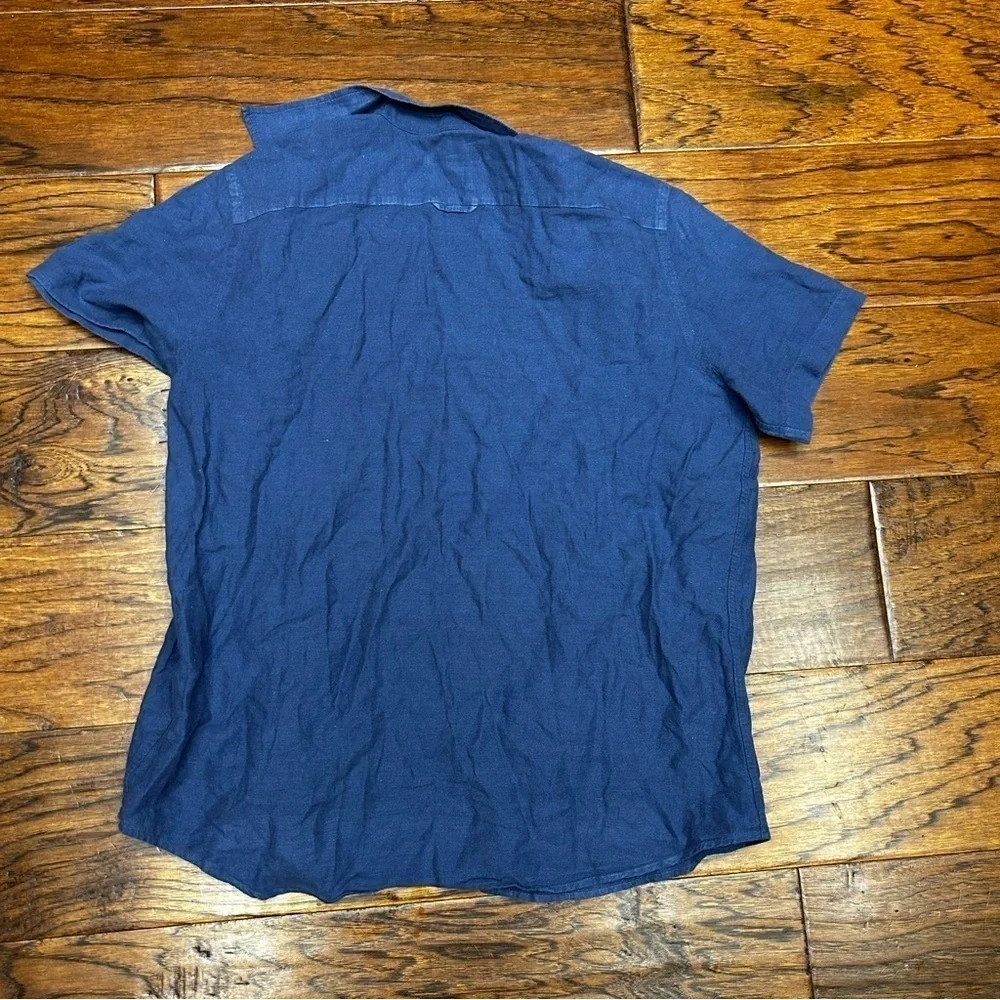 Banana republic linen standard fit short‎ sleeve shirt